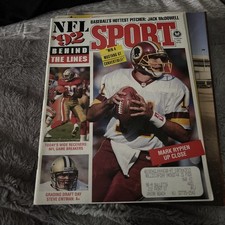 Sport Magazine August 1992 NFL 92 Behind The Lines  Mark Rypien Redskins