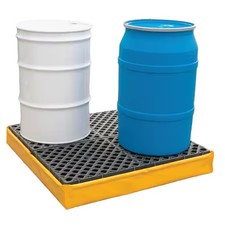 Ultratech 1346 Spill Pallet,  66 Gal Spill Capacity,  4 Drums,  2, 400 Lb Load