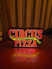 Circus Pizza Restaurant Arcade -  USB Lighted LED Sign - Man Cave - Chuck E