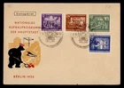 DR WHO 1952 GERMANY DDR FDC BERLIN BEAR CACHET SEMI POST COMBO M71856