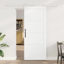 WALPLUS ORKDAL White Sliding Interior Barn Door 83x202cm Pine Style