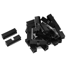 22pcs 2x10 2.54mm Pitch Straight Box Header Connector IDC Socket 20-Pin