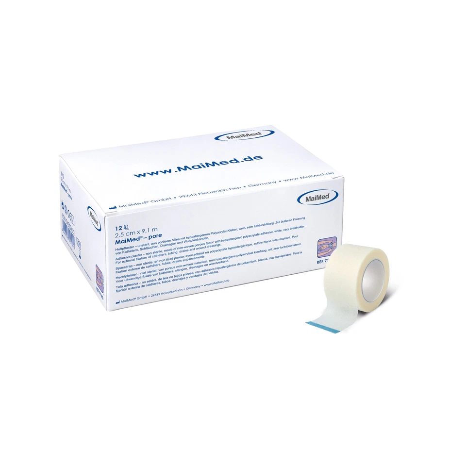 MaiMed Pore, Heftpflaster aus Vlies, 5cmx9,1m, 6 St., luftdurchlässig - Bild 1 von 1