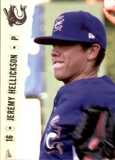2007 Columbus Catfish Multi-Ad #14 Jeremy Hellickson Des Moines Iowa IA NM Card