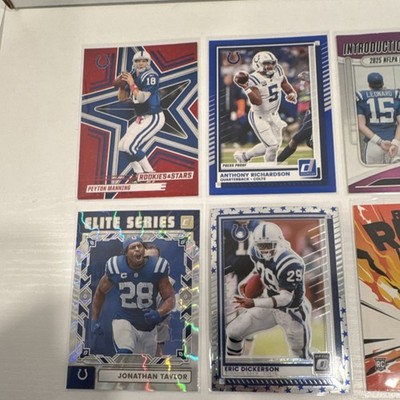 Indianapolis Colts 9 Card Lot Manning Richardson Taylor Dickerson