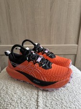 Scarpe da corsa ASICS Gel Trabuco 13 - donna UK taglia 4 - arancione nero scarpe da ginnastica