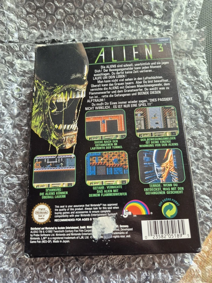 Alien 3 Nintendo NES OVP Zustand: Sehr Gut - Bild 2 von 4