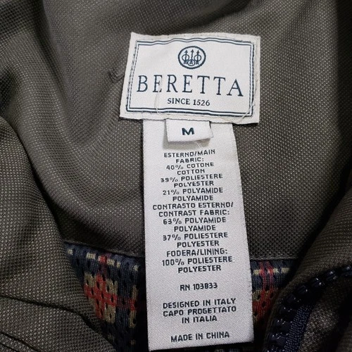 Beretta Coat Men M Green Brown Hunting Shooting Utility Jacket Pockets Lined image 10
