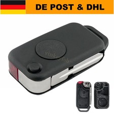 1Tasten Klapp Schl&uuml;ssel Ersatz Geh&auml;use f&uuml;r Mercedes E S SL Klasse W124 R129 W140