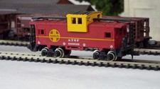 Santa Fe Railroad 36' Wide Vision Caboose 999628 Bachmann 5701 N Scale 