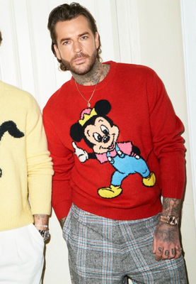 ZARA×DISNEY ハリーランバート ウールニット 赤 M 新品 Zara x Harry Lambert x Disney Monty 100% Wool Jumper Red Size M