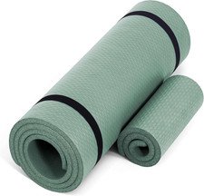 Yoga Mat 1/2" Thick with Strap  Knee Pad - High Density 71"x24" Exercise Mat