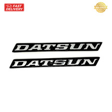 Datsun 620 Pickup Left Right Front Fender 2- Piece Badge Emblem In Metal Die C