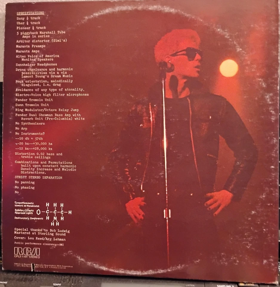 LOU REED METAL MACHINE MUSIC 1975 RCA  CPL2 1101 2XLP VG+ - Image 2 of 4