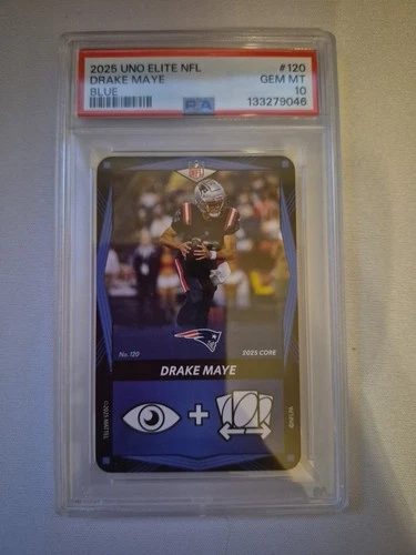 2025 Uno Elite - Nan Nfl Core Edition Drake Maye #120 Blue