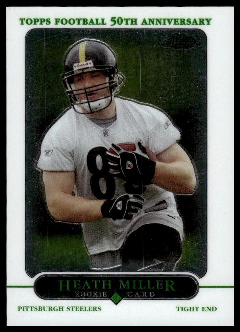2005 Topps Chrome #183 Heath Miller RC Pittsburgh Steelers NM+