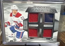 2021-22 UD The Cup Foundations Quad Jersey Cole Caufield #F-CC /99