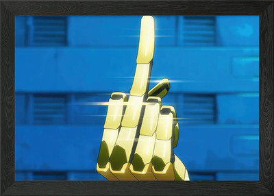 Goldfinger gerahmtes Wandbild Poster Leinwanddruck Bild