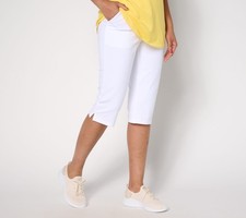 Denim  Co. Petite Duo Stretch Skimmer with Pockets White XS New