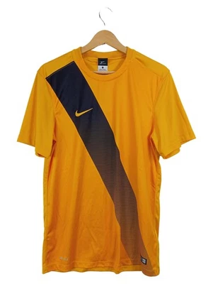 Nike Dri-Fit T-Shirt Sport Homme Orange Noir Entraînement (EU 48, INT S) - Photo 1/4