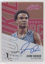 2018 Panini Absolute Memorabilia Rookie 10/125 Jerome Robinson #RA-JRB Auto 0o1