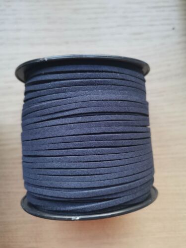 5m Faux Suede Cord Lace Thread String Enviro Leather Jewellery Beading DIY 3mm - Picture 26 of 42
