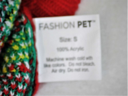 Christmas Fashion Pet Dog Clothes Ugly Xmas Sweater knitTurtle Neck Size Small - Picture 4 of 5