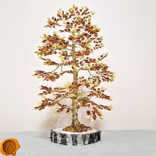 HUGE Baltic Amber Tree of Life Luck Happiness Money Chakra Gemstone Crystal - 第 1/2 張圖片