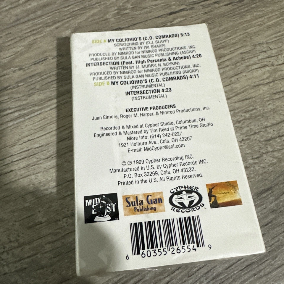 Quazar & The Columbian Thoroughbreds My Coliohio’s Cassette Single New Sealed - Image 4 of 4