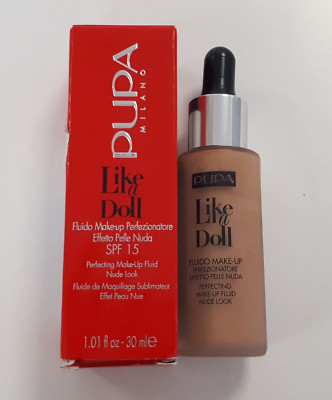 PUPA LIKE A DOLL MAKE-UP FLUID 040 MEDIUM BEIGE Fond de teint SPF15 /EBPL