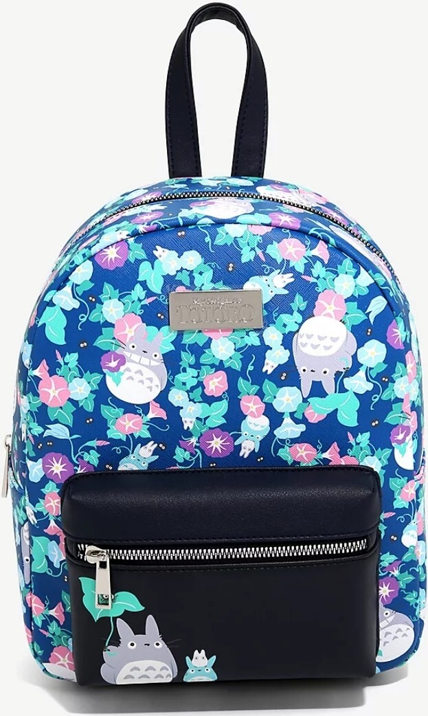 My Neighbor Totoro Floral Mini Backpack Studio Ghibli My Neighbor Totoro Mini Backpack Floral Slouch  main image 3