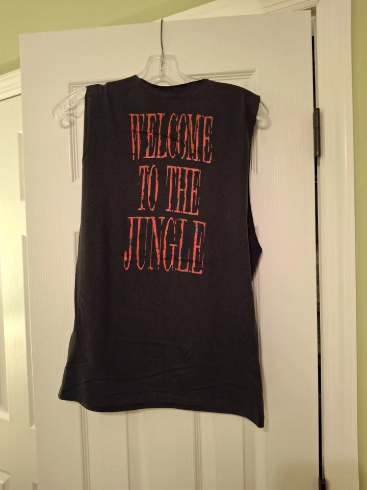 Camiseta Guns N Roses 1989 Black Appetite For Destruction Welcome To The Jungle Foto 2 de 3