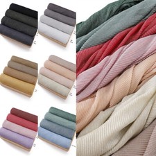 Women Glitter Scarves Solid Color Large Shawls Headwrap Fringe Headscarves Hijab
