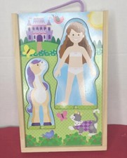 Melissa  Doug Magnetic Dress Up Princess 41 pieces Wooden Box Included