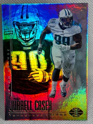 2017 Panini Illusions 100 Jevon Kearse Jurrell Casey Rainbow Foil Titans Card