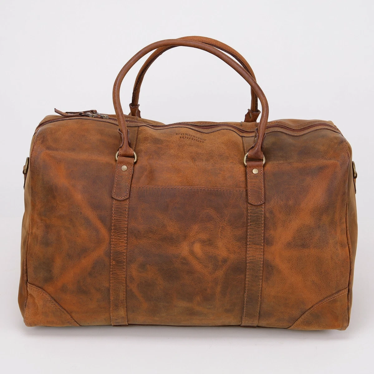 Leather duffle bag store mens near me