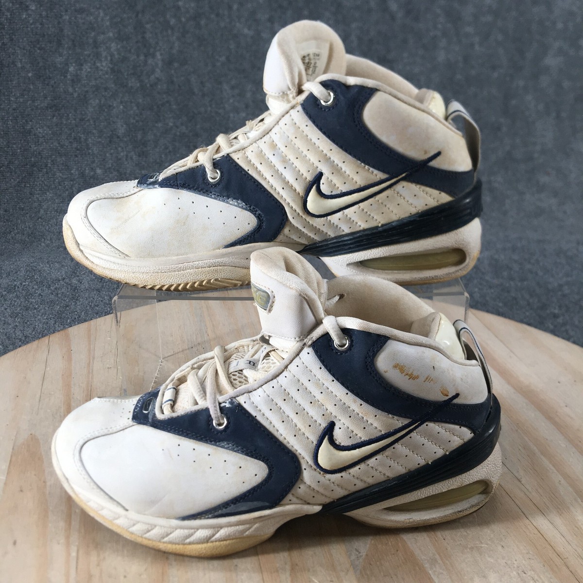 Nike Air Shoes Womens Basketball Sneakers White Mesh 040507 Round Toe