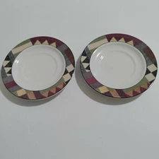 Studio Nova Palm Desert Y2216 6.5" Saucers Plates 2 Pieces Lot