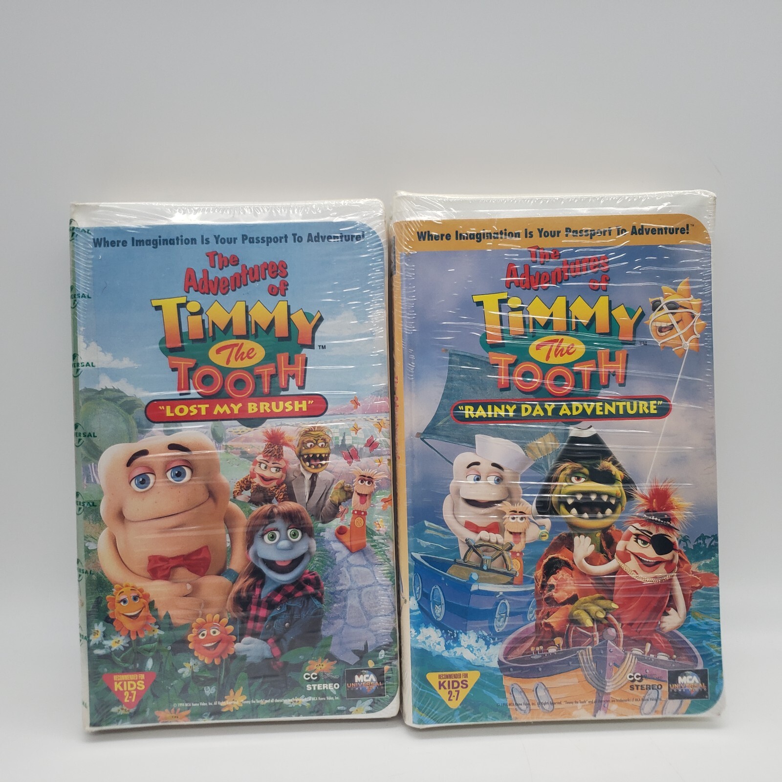Adventures of Timmy the Tooth Lost my Brush, Rainy Day Adventure VHS Clamshell