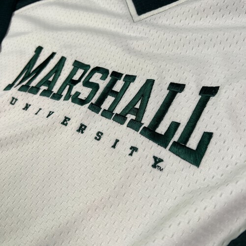 Marshall University Thundering Herd Red Oak Jersey Mens Size XL Green & White - Picture 5 of 10