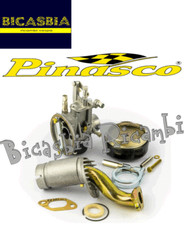 2043 - KIT CARBURATORE PINASCO 19 19 VESPA 50 125 PK S + BOCCHETTONE COLLETTORE