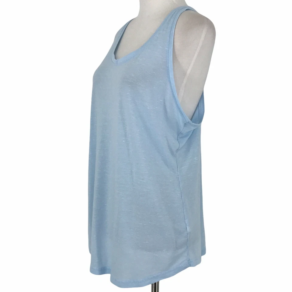 Camisa Tek Gear Mujer Grande Azul Camiseta sin Mangas Pullover Ligera Drytek Foto 4 de 4