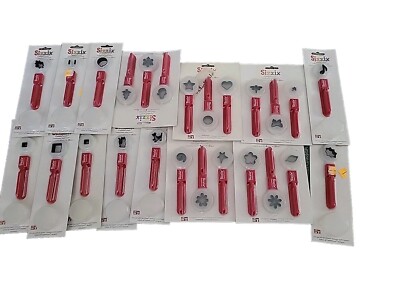 Sizzix Paddle Punch Starter Kit  Plus Lot Of 25 Punches Assortment As Pictured 