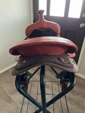 NEW 16" Fabtron #7106 Saddle Brown Round Skirt TrueFit Tree semi-quarter bars