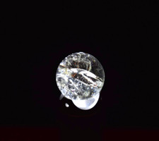 Vitro Crystal Clear Jeweled Crackle Glass Toy Marble, Shooter Size .875" 7/8