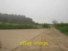 Photo 6x4 South along track Deepdale Farm Burnham Deepdale Cold mist blo c2007