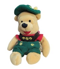 Disney Store October Fest Pooh 8" Disney Bean Bag Plush Toy New with tag