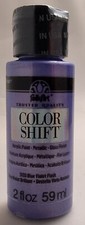 FOLKART BLUE VIOLET FLASH METALLIC GLOSS ACRYLIC PAINT 59ml MULTI SURFACE 5133