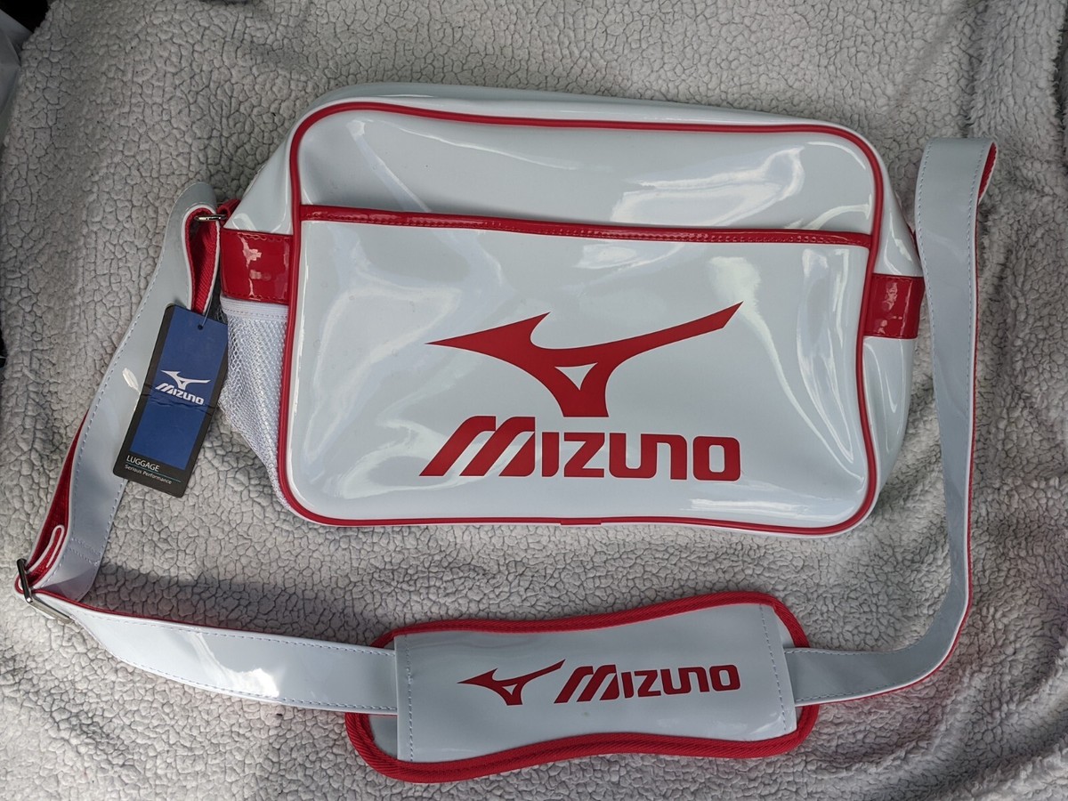 Mizuno Enamel shoulder/messenger/sport/college/uni Bag Retro
