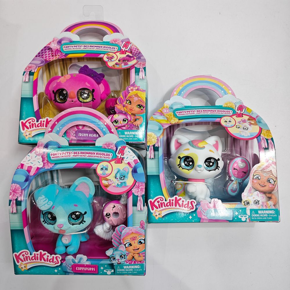 2019 Shopkins Kindi Kids Party Pets Kitty Mello Troppi Koala